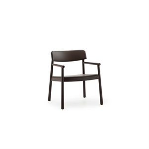 Normann Copenhagen Timb Armchair Upholstered Brown/Chocolate Leather