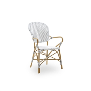 Sika-Design Isabell Exterior Cafe Chair with Armrest Almond