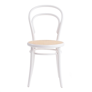 TON No 14 Dining Chair Rattan/ White