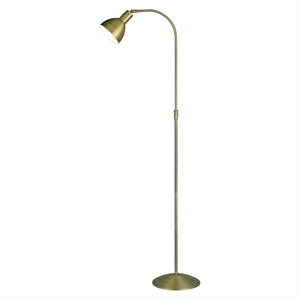 Halo Design Angora Floor Lamp Antique Brass