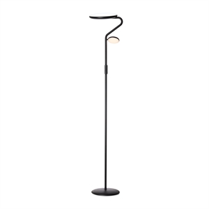 Halo Design Slim Uplight Floor Lamp Black