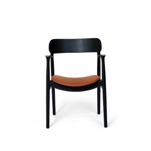 Bent Hansen Asger Dining Chair Upholstered Black Beech/Zenso 2 223