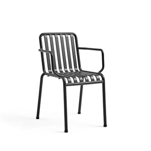 HAY Palissade Chair with Armrest Anthracite