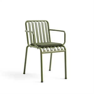 HAY Palissade Chair with Armrest Olive