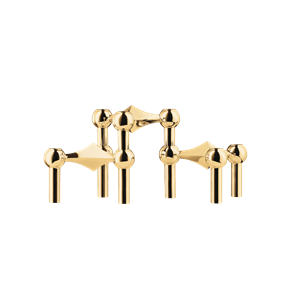 STOFF Nagel Candle Holder Set of 3 Solid Brass