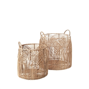 Cozy Living Mari Basket Set of 2 Rattan/Natural
