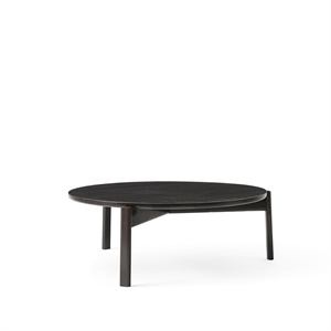 Audo Passage Round Coffee Table Ø90 Dark Lacquered Oak