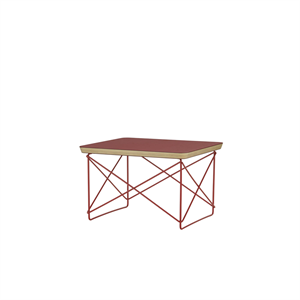Vitra Occasional Table LTR Bedside Table/Side Table Dark Brick/Eames Classic Red