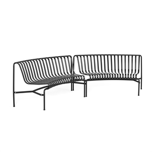 HAY Palissade Park Dining Bench In/In Beginner Set 2 Pcs. Anthracite