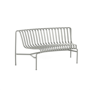 HAY Palissade Park Dining Bench IN 1 Pc. Incl. Mounting Kit Not Freestanding Cloud Gray