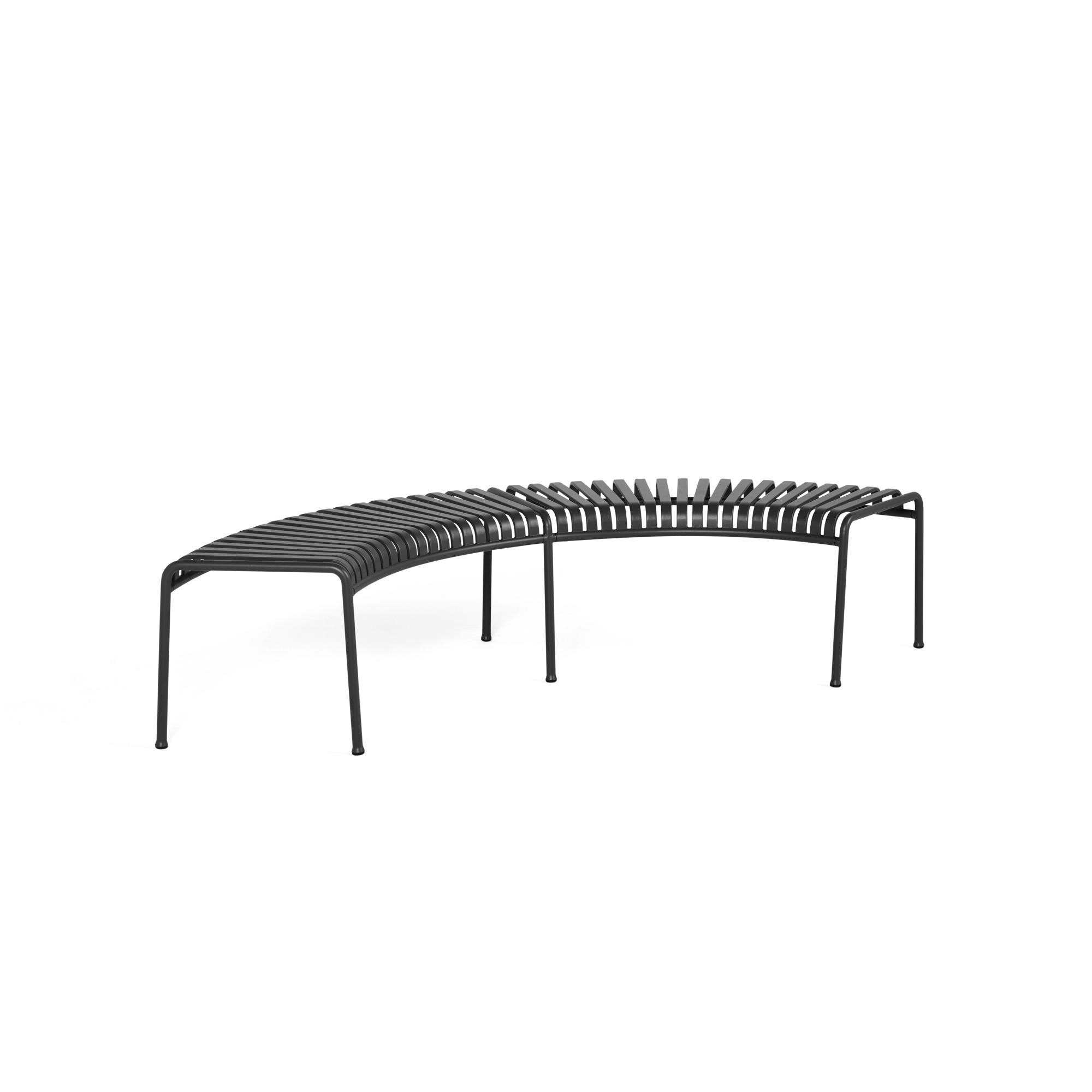HAY Palissade Park Bench Set of 2 Freestanding Anthracite