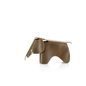Vitra Eames Elephant Stool Clear Lacquered Walnut