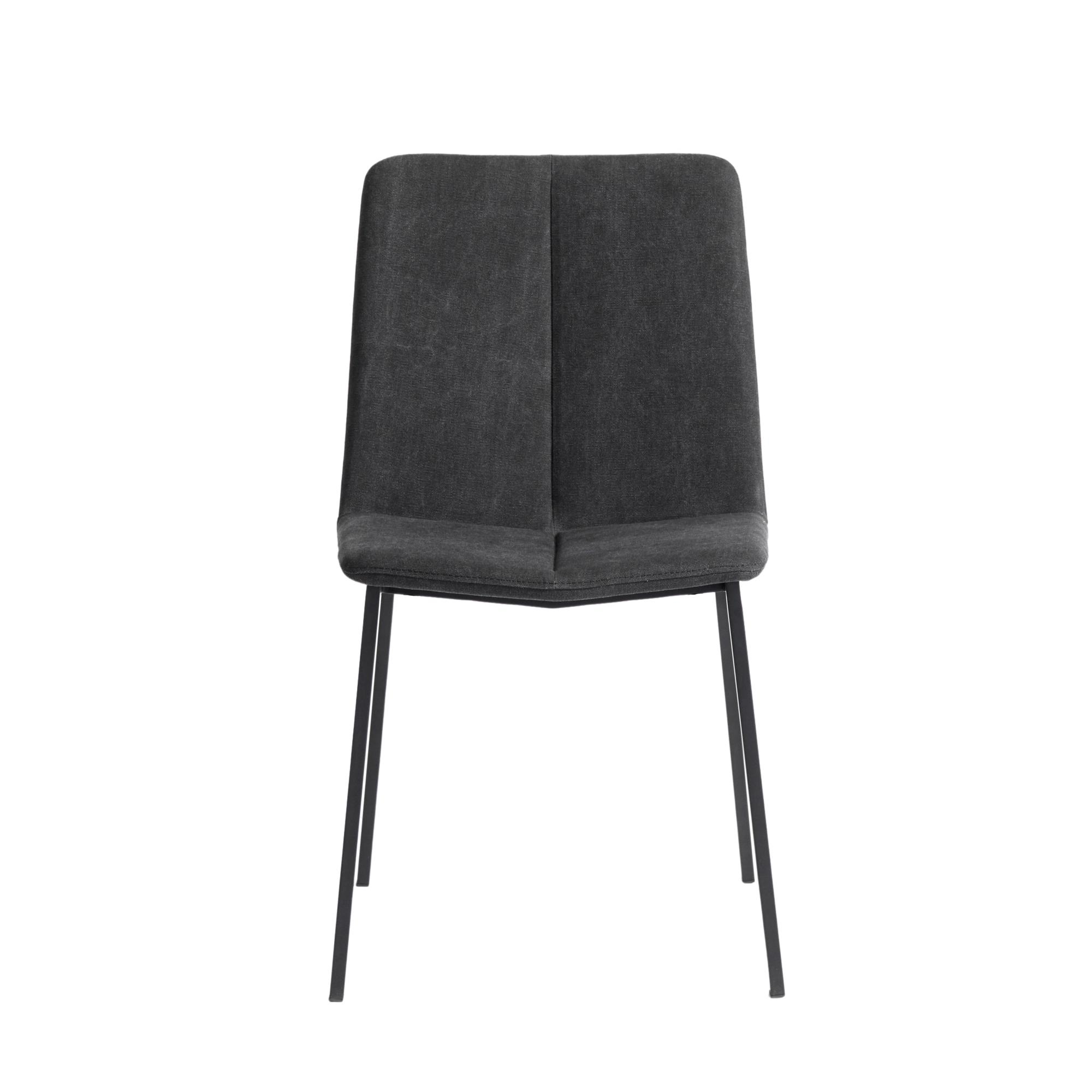Muubs Chamfer Dining Chair Anthracite Anthracite/ Black