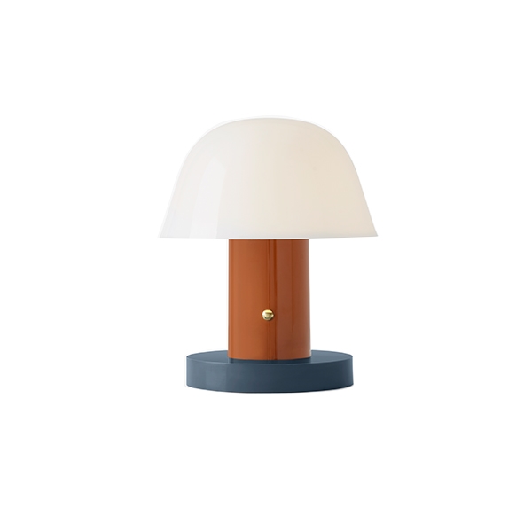 Setago Portable Table Lamp - Rust/ Thunder