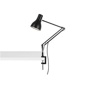 Anglepoise Type 75 Lamp w/clamp Jet Black