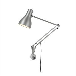 Anglepoise Type 75 Lamp w/wall Mount Silver Lustre