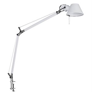 Artemide Tolomeo Table Lamp White with Clip