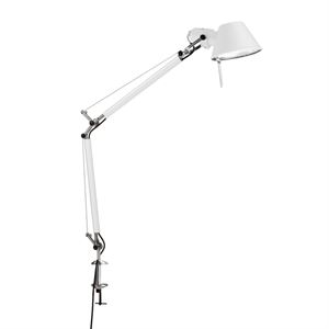 Artemide Tolomeo Mini Table Lamp White with Clip