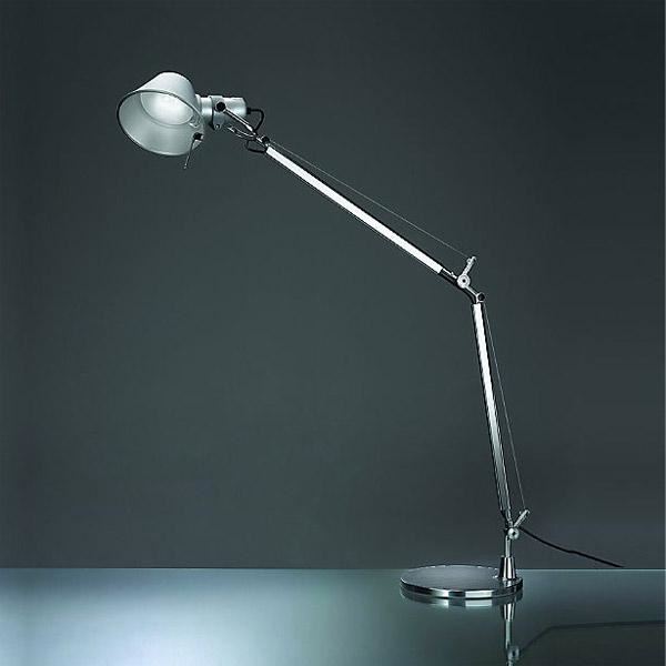 fingeraftryk Råd sarkom Artemide Tolomeo Mini LED Table Lamp Aluminium | AndLight