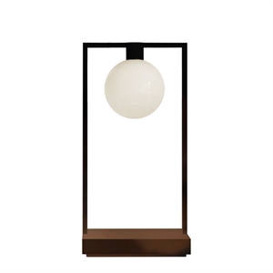 Artemide CURIOSITY 36 Table Lamp with Sphere Ø 100mm, Black/ Brown
