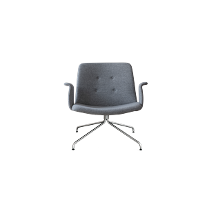 Bent Hansen Primum Armchair With Armrests Black/Hallingdal 65-116