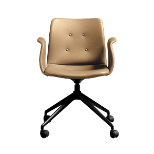 Bent Hansen Primum 4-Star Dining Chair With Wheels Black/Zenso 3 261