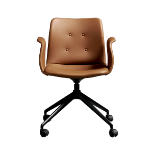 Bent Hansen Primum 4-Star Dining Chair With Wheels Black/Zenso 3 223