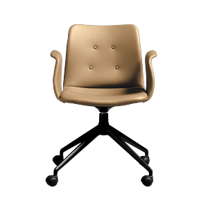 Bent Hansen Primum 4-Star Dining Chair With Swivel & Wheels Black/Zenso 3 261