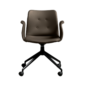 Bent Hansen Primum 4-Star Dining Chair With Swivel & Wheels Black/Zenso 3 230