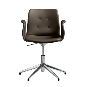 Bent Hansen Primum 5-Star Swivel Chair With Swivel Polished Steel/Zenso 3 230