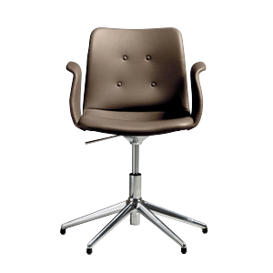 Bent Hansen Primum 5-Star Swivel Chair With Swivel Polished Steel/Zenso 3 292