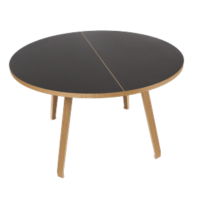 Bent Hansen Primum Dining Table Black Linoleum/Oak