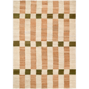 Decotique Checks Rug 200x300 Natural/Green