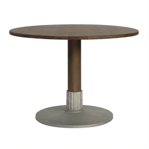 Design House Stockholm Tock Round Table Dark Oak