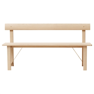 Form & Refine Position Bench White Oiled Oak 155 cm