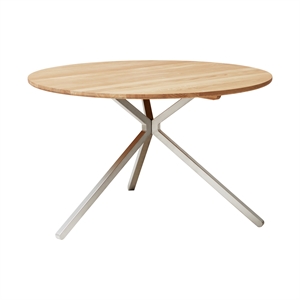 Form & Refine Frisbee Table Ø120 White Oiled Oak