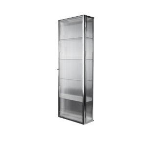 Ferm Living Haze Wall-Hung Cabinet 35x100 Stainless Steel