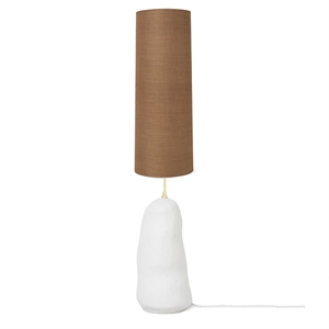 Ferm Living Hebe Floor Lamp Large White M. Brown Shade