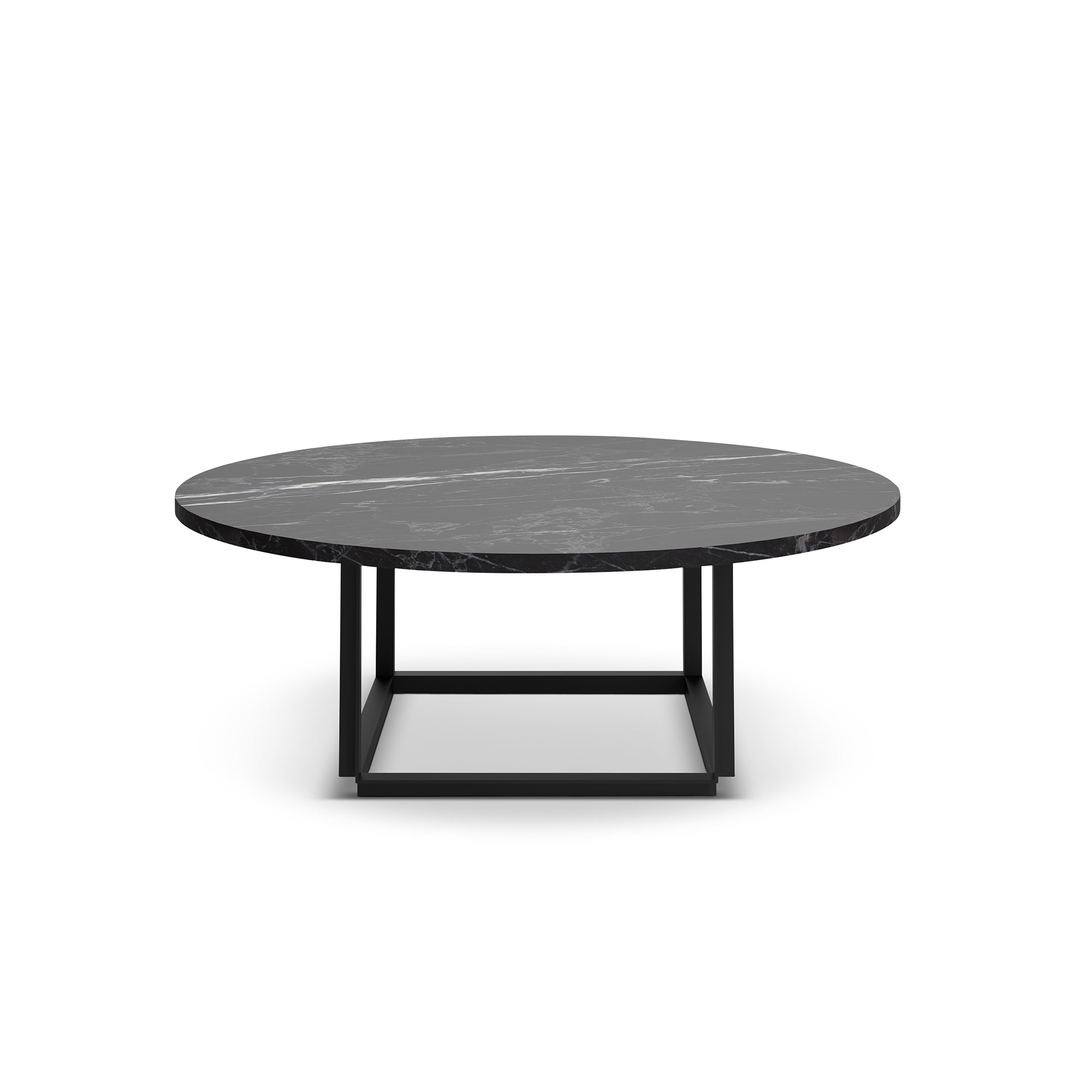 New Works Florence Coffee Table Ø90 Black Marquina Marble