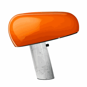 Flos Snoopy Table Lamp Orange Limited Edition