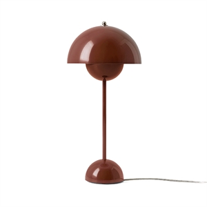 &tradition Flowerpot VP3 Table Lamp Red & Braun