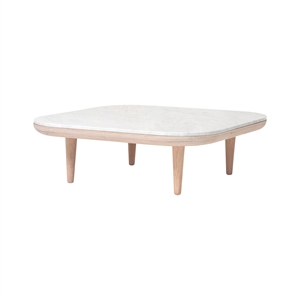 &Tradition Fly SC4 Coffee Table White Oiled Oak/Bianco Carrara Marble