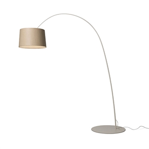 Foscarini Twiggy Floor Lamp LED R1 Gray & Wood