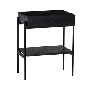 Hübsch Noir Bedside Table Black