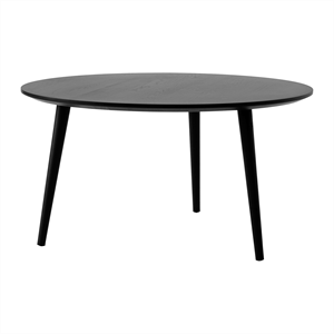 &Tradition In Between SK15 Coffee Table Black Lacquered Oak Ø90 cm
