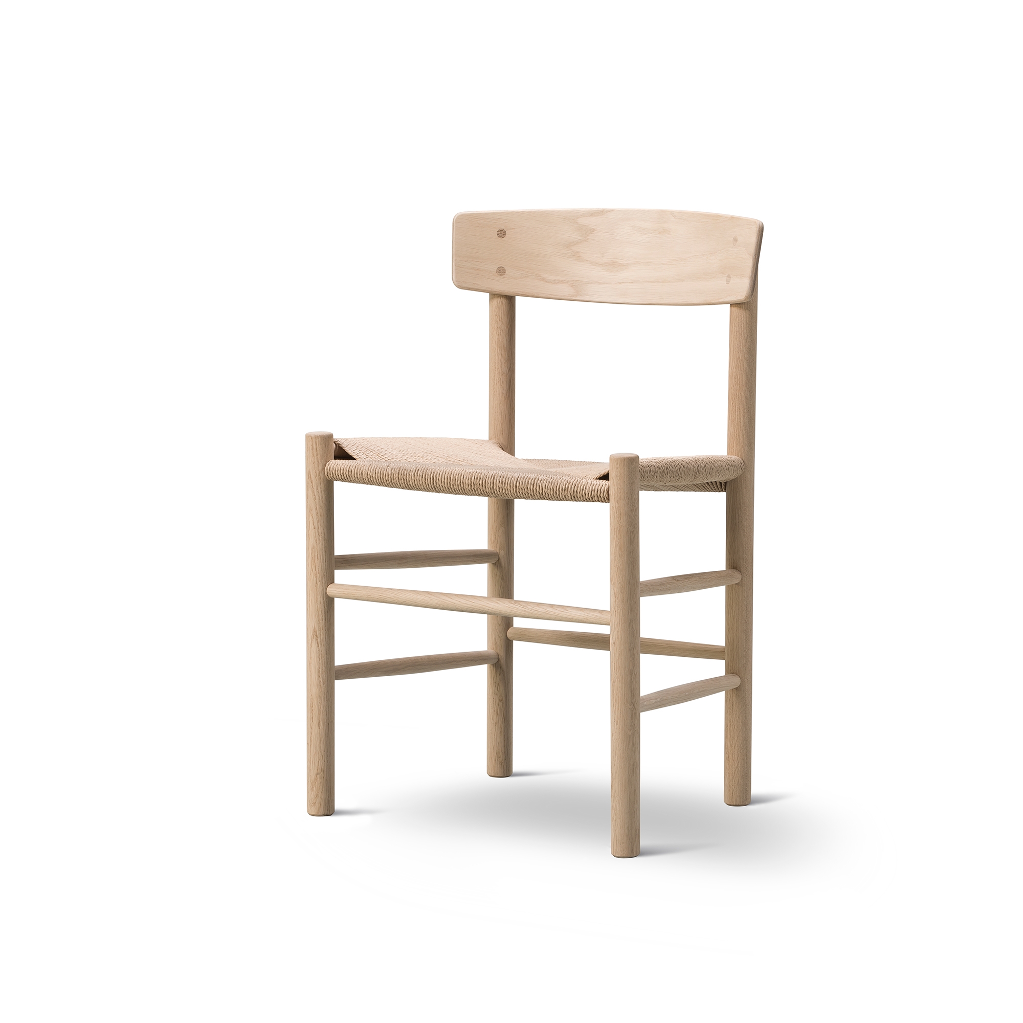 Fredericia Furniture Mogensen J39 Dining Table Chair Soap-treated Oak/Paper Yarn