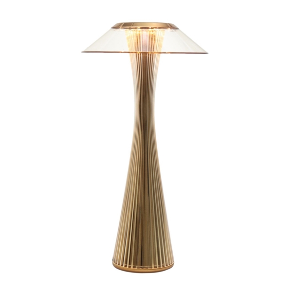 Beheren Paar Master diploma Kartell Space Table lamp Gold | AndLight
