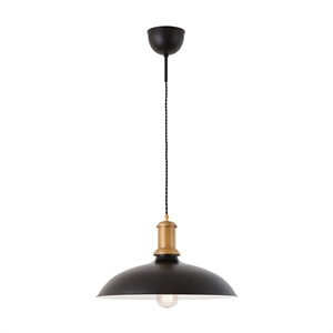 Konsthantverk Kavaljer Pendant - Matt Black & Raw Brass