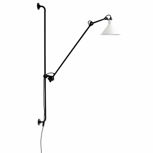 Lampe Gras N214 Wall Lamp Mat Black & Mat White