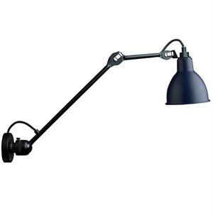 Lampe Gras N304 L40 Wall Lamp Mat Black & Blue Hardwired